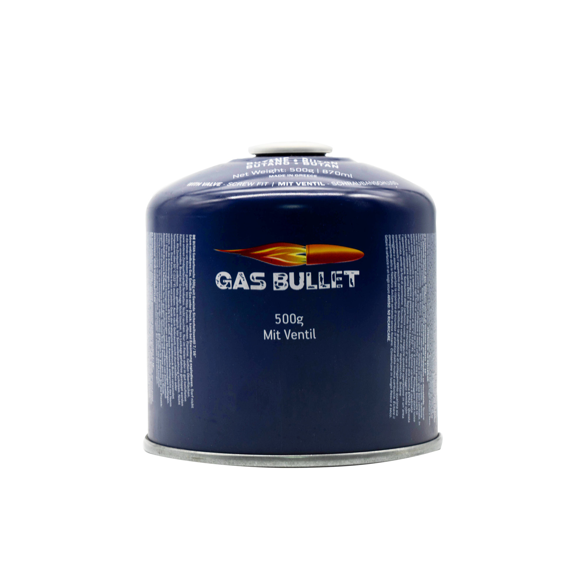 Gas Bullet 500g Schraub-Ventil