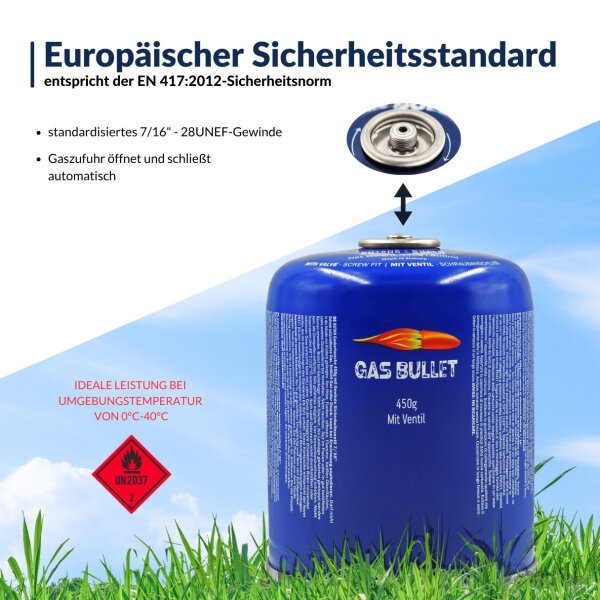 Unilite 12 x Gaskartuschen - Butangas Kartuschen 227 mit MSF-1A Unilite 12 x Gaskartuschen - Butangas Kartuschen 227 mit MSF-1A