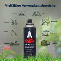 Rockit 227g Ventil-Kartusche Produkt=Energieerzeugnis (Flüssiggas) Blau 28 Kartuschen